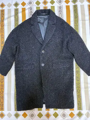 LE GLAZIK 루그라지크 트위드 코트 체스터 코트