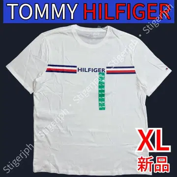 타미힐피거 T셔츠 반팔 화이트 XL 사이즈