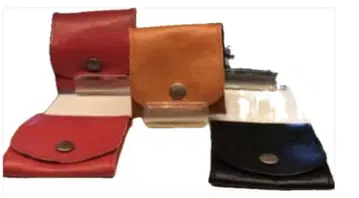 고쇼 동전 지갑 블랙 블랙 가죽 코인 케이스 일본제