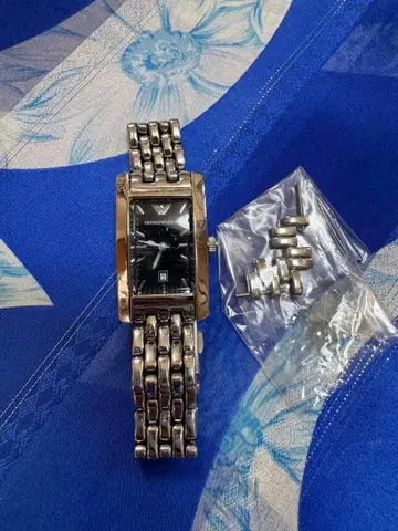 엠포리오 아르마니 손목시계 스퀘어 아르마니