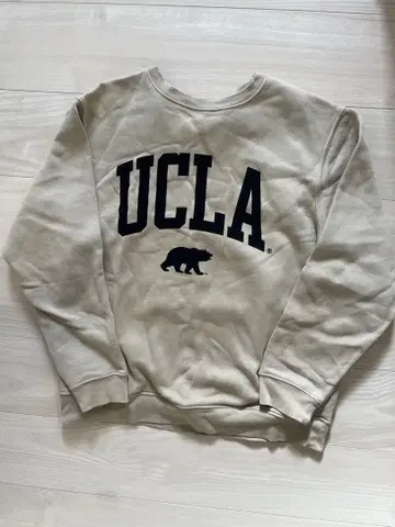 UCLA 베이지 크루넥 트레이닝복