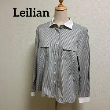 [ 빅 사이즈 ] 레리안 스트라이프 패턴 긴팔 셔츠