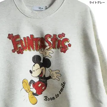 디즈니 미키 트레이닝복 속기모 판타스틱 L 라이트 그레이