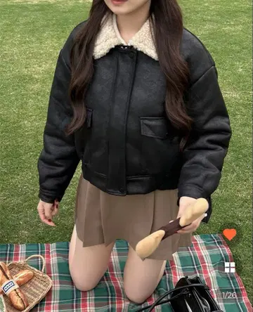 스웨이드 퍼 무스탕 자켓 nugu your closet