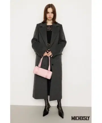 MICHIXSLY 그레이 롱 코트