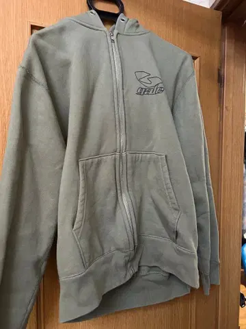 gale 풀 집업 후드티 올리브 그린