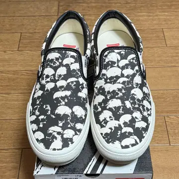 반스 스케이트 슬립온 스컬 파일 팝 쿠쉬 29.5cm