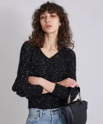 BRILL 24AW 새상품 스팬 모헤어 컴팩트 니트 풀오버