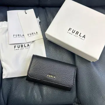 [ 미사용 새상품 ] FURLA 훌라 블랙 가죽 키케이스