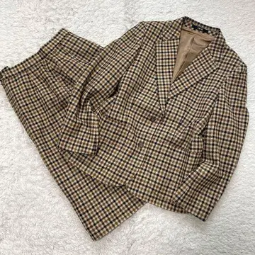 새상품급 DAKS 닥스 셋업 스커트 자켓 하우스 체크 M