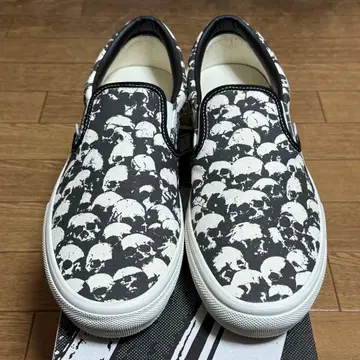 반스 스케이트 슬립온 스컬 파일 팝 쿠시 31cm 새상품