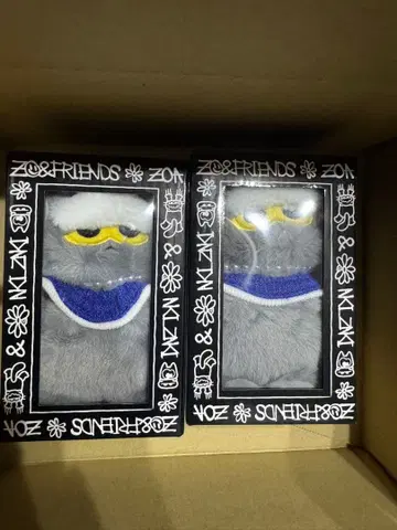 ZO&FRIENDS ZOA 봉제 인형 키링 2개 세트