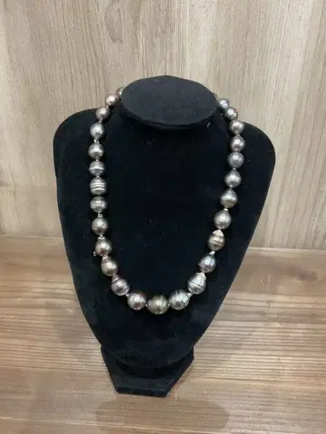 다색 진주 비즈 목걸이 9