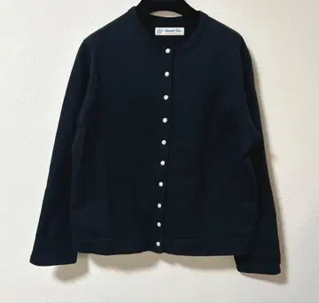 good on 크루넥 속기모 가디건 스냅 버튼