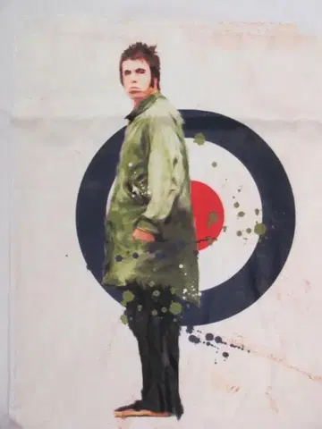 현품 한정 화이트/L 리암 갤러거 티셔츠 미착용품 오아시스