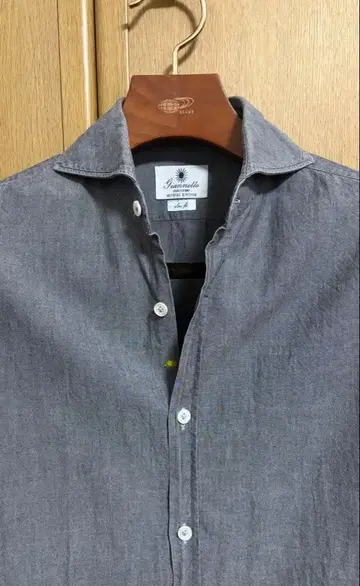 [ 새상품급 ] Giannetto / 잔네토 블랙 샴브레이 셔츠 S