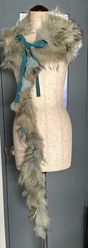 토쿠코 프리미어볼 퍼 리본 포함 롱 티펫 민트 그린