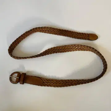 가죽 웨빙 벨트 1985년제 브라운