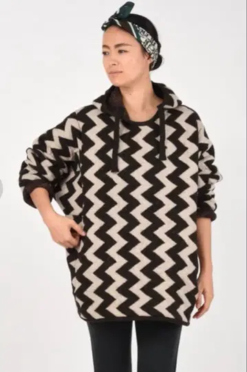 45R 45rpm 자카드 니트의 908 후디