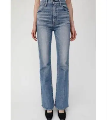 moussy 인기 mvs 플레어 데님 사이즈 25 라이트 블루