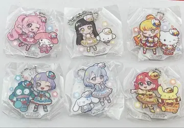 비밀의 아이프리 산리오 캐릭터즈 아크릴 키링