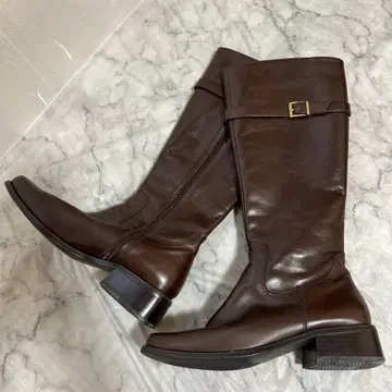 [ PRIMA DIVA ] 가죽 브라운 롱 부츠 24cm