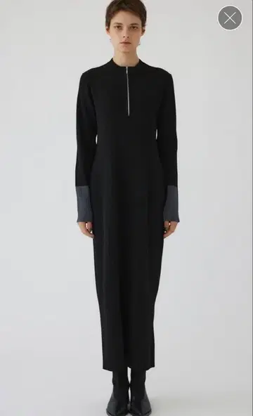 RIM.ARK Zip up cocoon OP 38사이즈 BLK