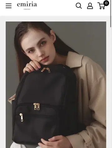 에밀리아 위즈 엘레강트 백팩 백팩 블랙 S