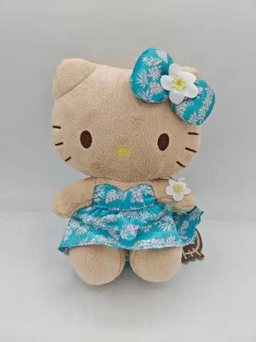 [미사용 택 포함] 헬로키티 하와이안즈 한정판 봉제 인형 2018년