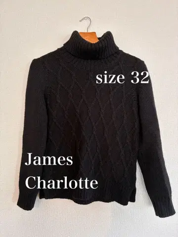 James Charlotte 터틀넥 스웨터 사이즈 32