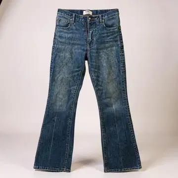 GYDA 제이다 센터라인 세미 플레어 데님 팬츠 청바지