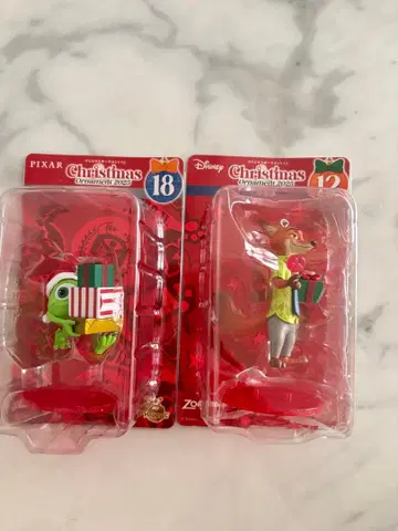 Disney 크리스마스 오너먼트 닉 마이크 세트