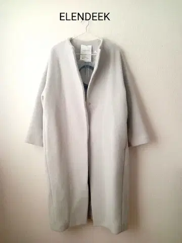 정가 약 53000엔 ELENDEEK 벨트 포함 노카라 코트