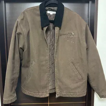 브라운 코듀로이 옷깃 점퍼 L 사이즈