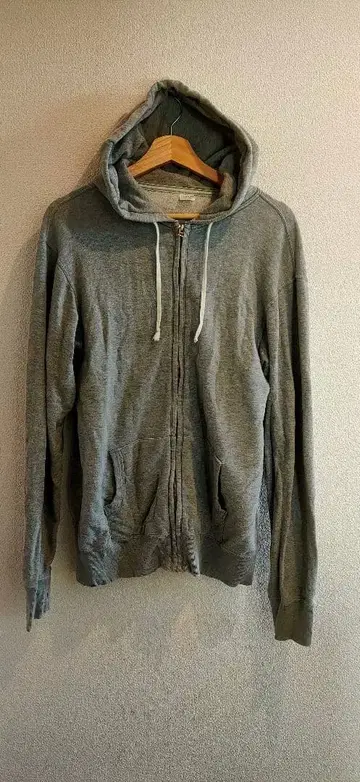 ENTRY SG 그레이 풀 집업 후드티 L