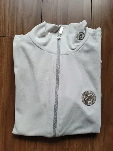 화이트 플리스 집업 자켓