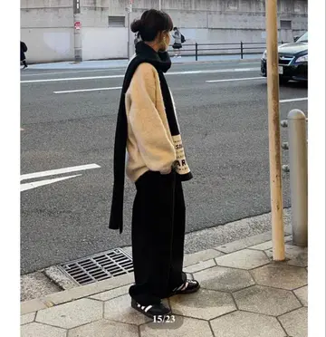 FASHIRU curve sweat pants black