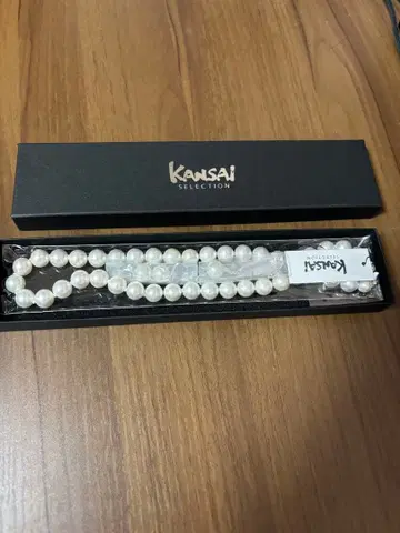 KANSAI SELECTION 화이트 펄 목걸이 귀찌 세트