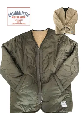 ANTI BALLISTIC 아우터 리버서블 밀리터리 카키