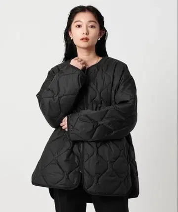 2025 신상 리버서블 퀼팅 자켓 블랙 36