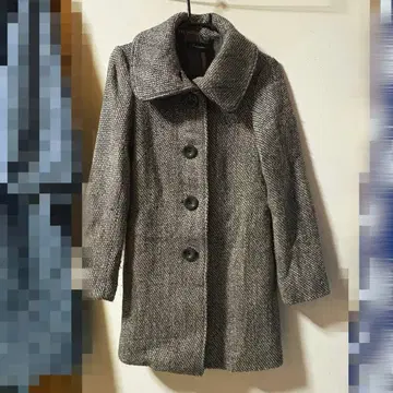 Artemarvel 트위드 스탠드 카라 코트