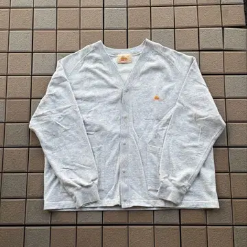 KELTY 그레이 버튼 가디건 맨투맨 원단