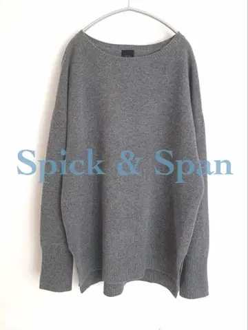 스픽 앤 스팬 캐시미어 혼방 루즈 풀오버 니트 풀오버