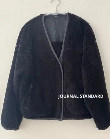 JOURNAL STANDARD 숏 기장 보아 자켓 블랙