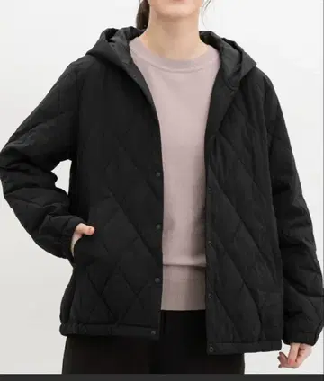 허니즈 후드 라이트 블루종 블랙 미사용품