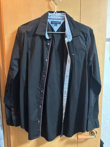 TOMMY HILFIGER 블랙 긴팔 셔츠 L 사이즈