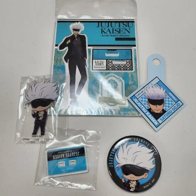 주술회전 고죠 사토루 아크릴 스탠드, 캔뱃지