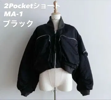 SeaRoomlynn 2Pocket 숏 MA-1 2024 완판 BLACK