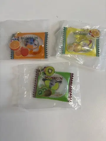 SUNSUN 후르츠 캡슐 토이 3개 세트