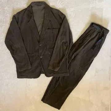 B:ming by beams 코듀로이 셋업 올리브색